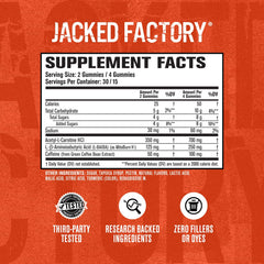 Back of bottle showing supplement facts (illustrative)