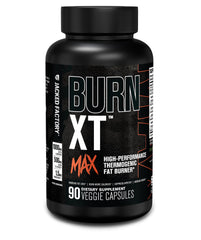 Front label view of Burn-XT Max bottle