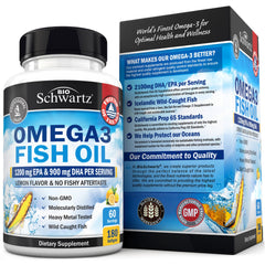 Burpless lemon flavor omega-3 softgels