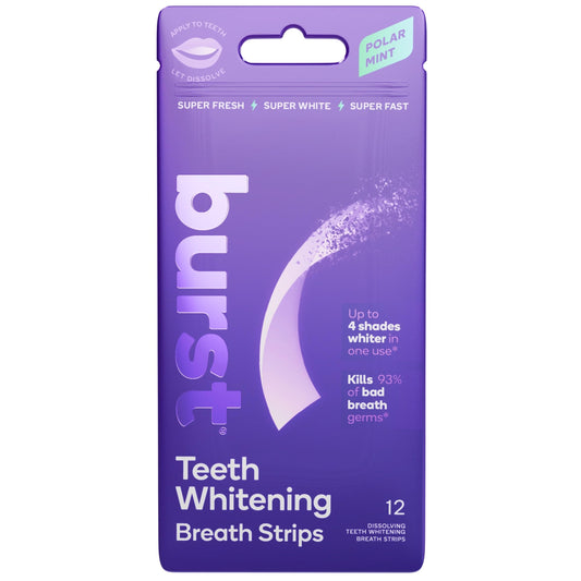 Hero image: Burst Teeth Whitening Breath Strips Polar Mint 1 Pack