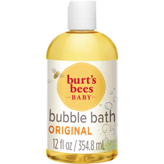 Front view of Burt’s Bees Baby Bubble Bath bottle, 12 oz