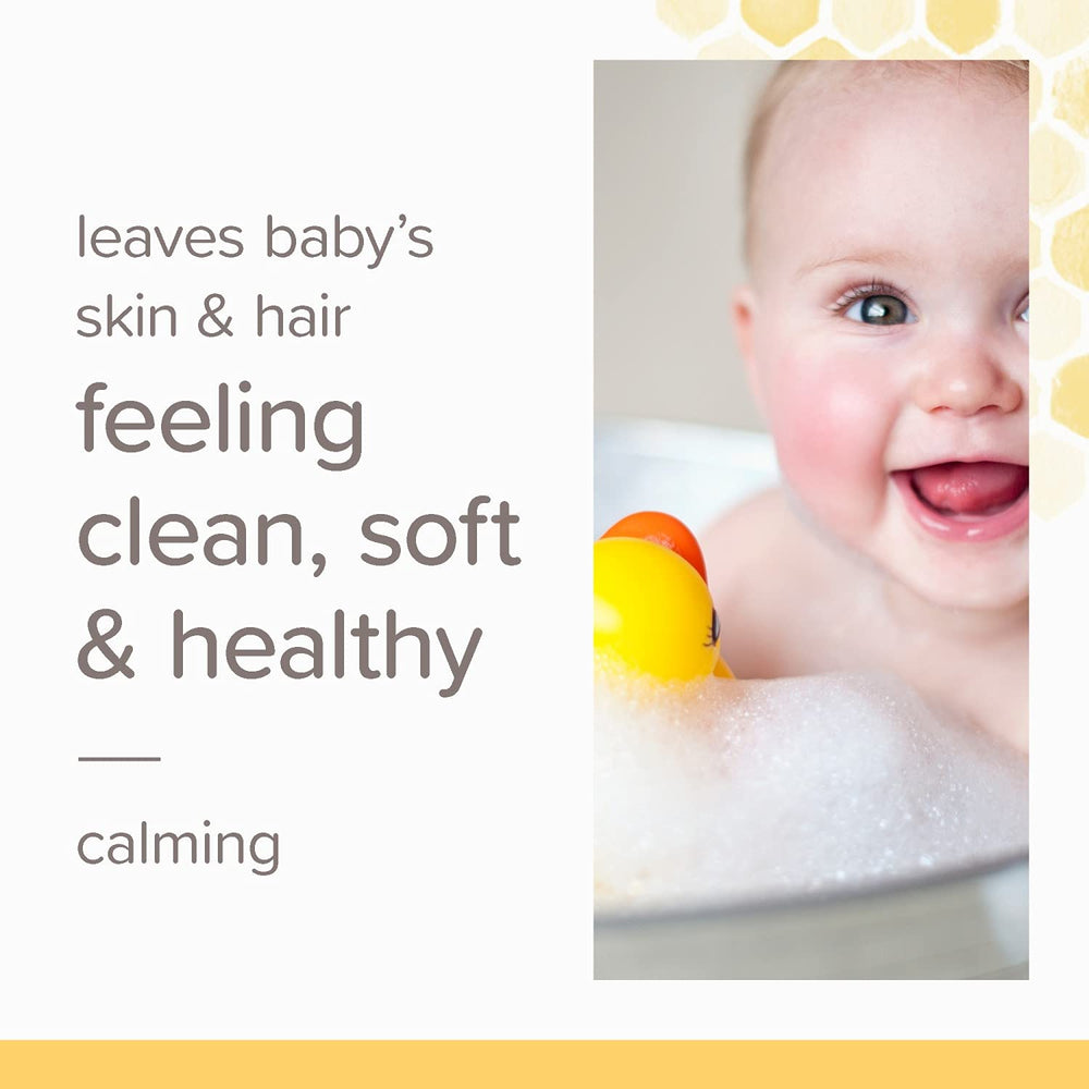 Baby bath time with Burt's Bees Shampoo & Wash Calming