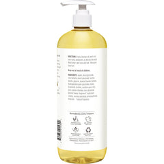 Back view of Burt's Bees Baby Shampoo & Wash Calming packaging