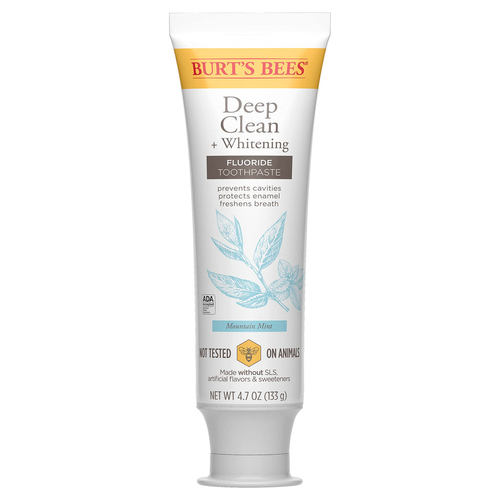 Recyclable packaging for Burt's Bees Mountain Mint toothpaste 3-pack