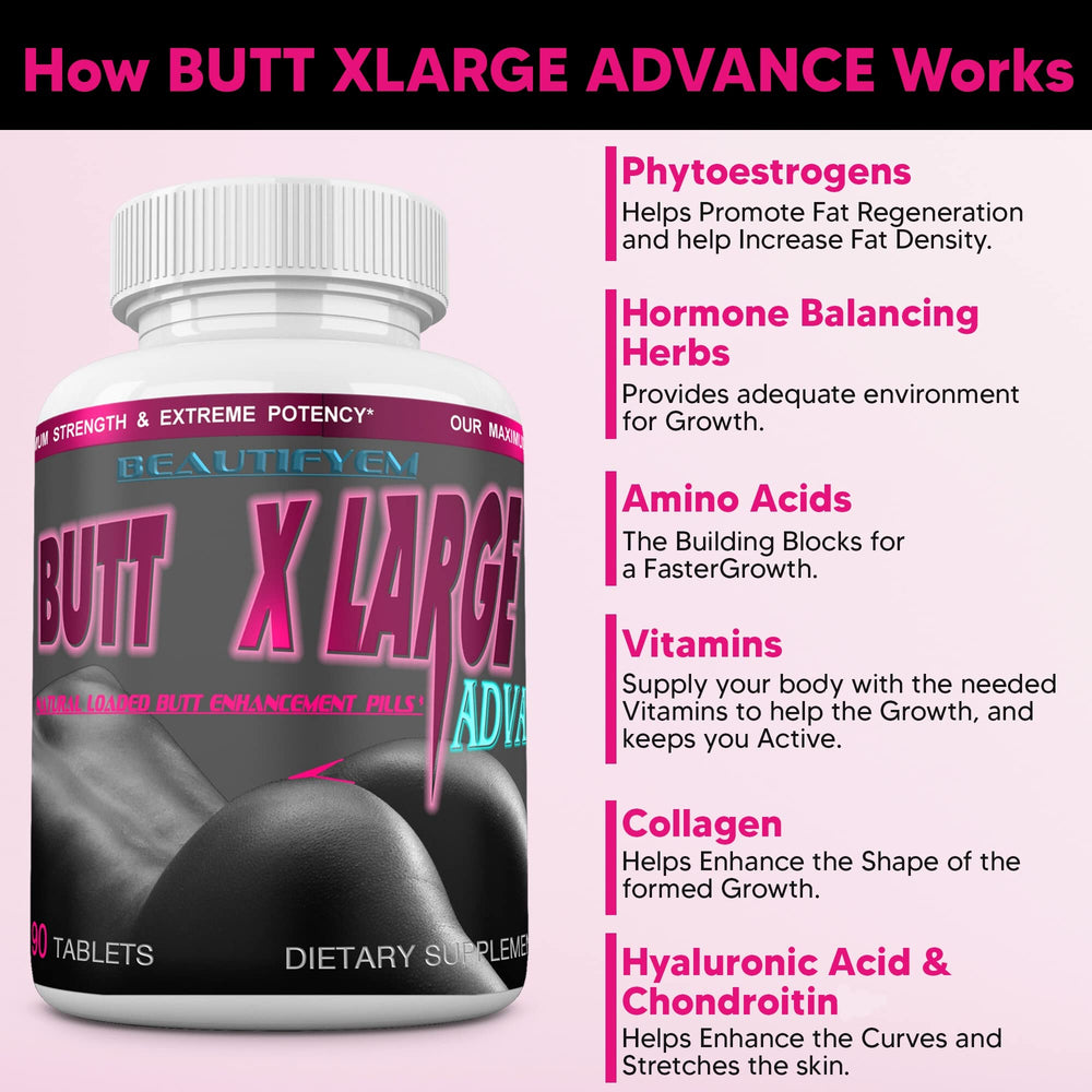 Close-up of Butt XLarge Advance capsules