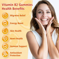 Orange flavor Vitamin B2 gummies 120 count