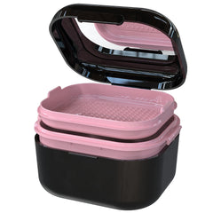 BVN Denture Bath Case with denture cup for soaking dentures