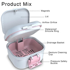 Ventilation holes and leak-proof seal detail