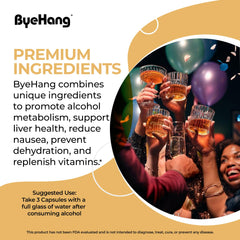Travel-ready ByeHang DHM 1200mg bottle