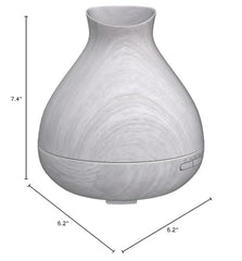 Diffuser displaying 7 color LED lights