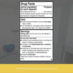 C'rcle Esomeprazole box-side labels detail dosing and ingredients for informed use.