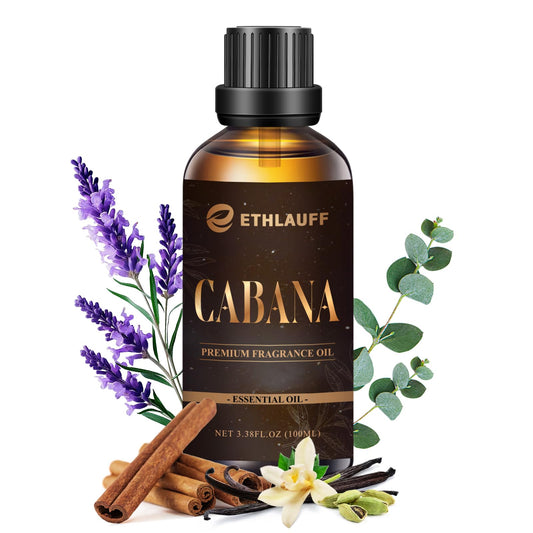 Cabana Hotel Diffuser Oil bottle front view, 100ml