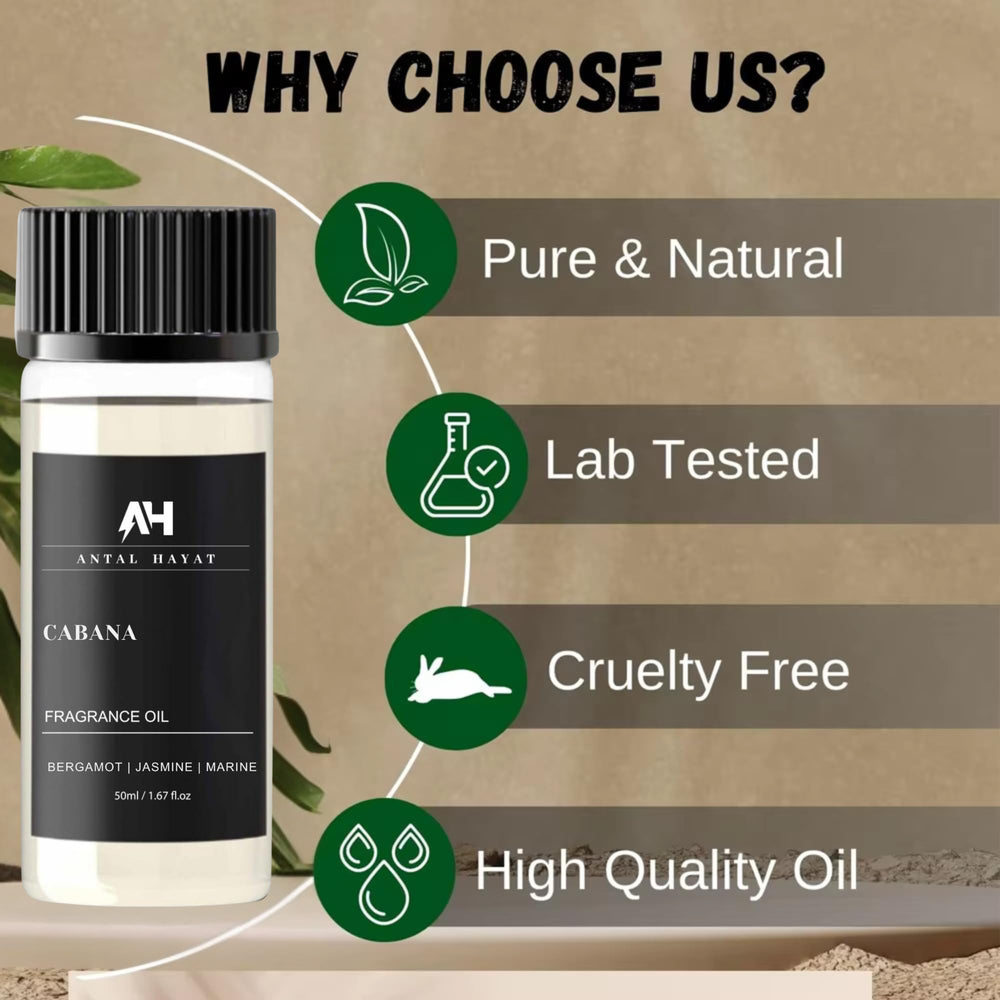 Antal Hayat logo on Cabana diffuser packaging