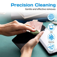 Compact six-pack glasses cleaning cloths for travel