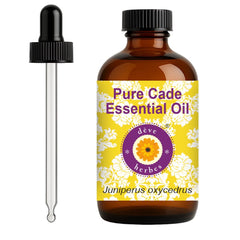 Cade essential oil 120ml amber glass bottle with glass dropper