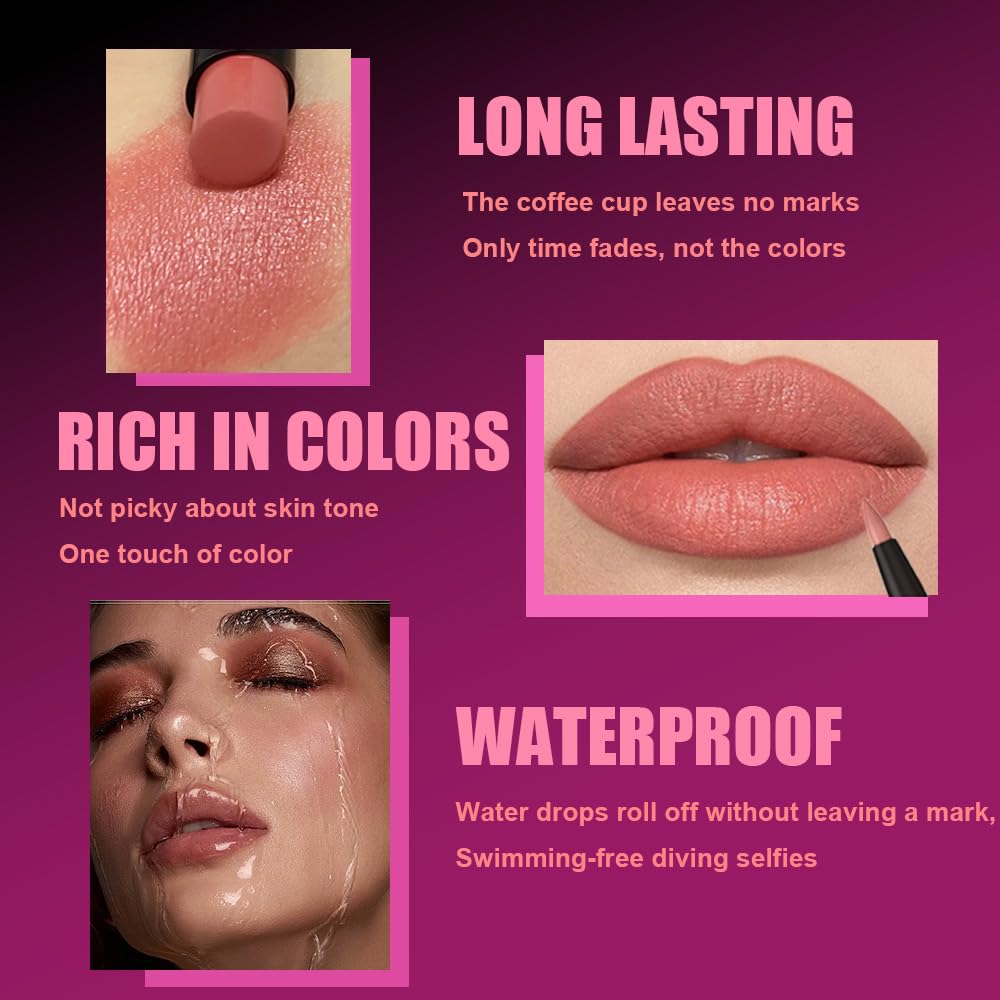 CAKAILA matte lipstick texture close-up highlights silky, lightweight feel.