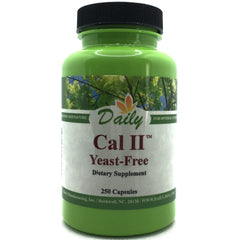 Cal II Yeast Free calcium supplement bottle front view
