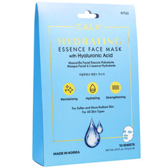 Cala hydrating essence face mask pack showing the 10-sheet set for deep hydration