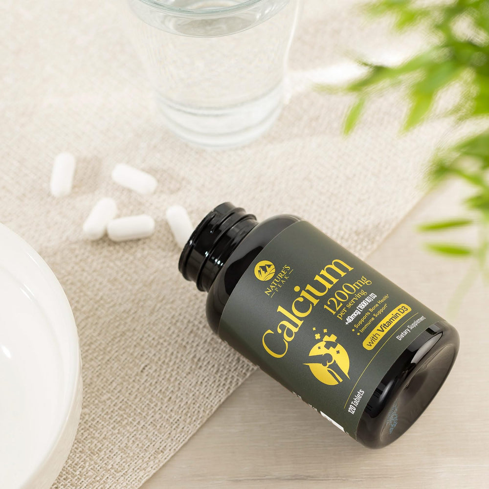 Packaging for Calcium 1200 mg with Vitamin D3 – 120 tablets
