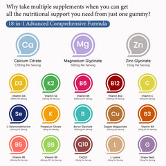 Magnesium glycinate, zinc, D3, K2 in formula