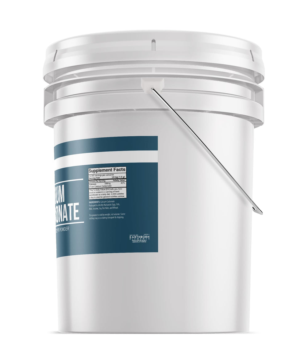 Pure calcium carbonate powder with no additives