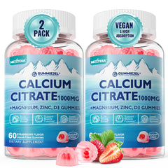 Packaging for Calcium Citrate 1000mg Gummies with Magnesium (2:1) and Vitamin D3