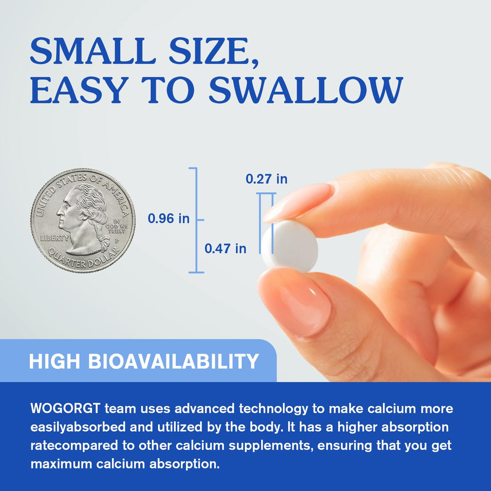 Daily wellness concept with calcium citrate bottle