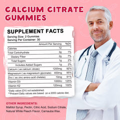 60-day supply bottle of calcium citrate gummies