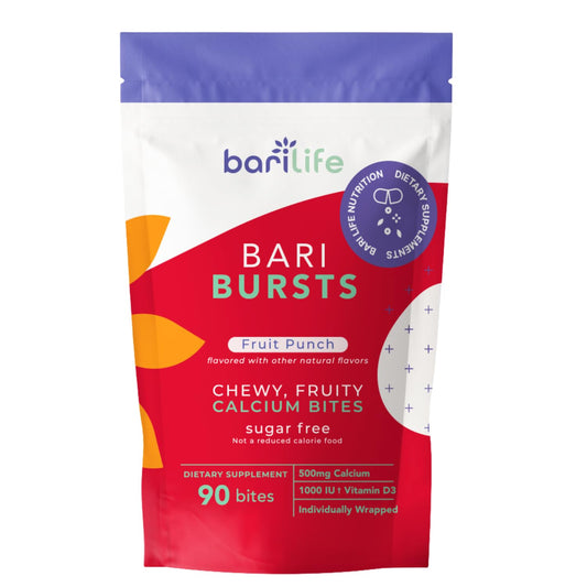 Calcium Citrate Bariatric Chews Fruit Punch – 500 mg Calcium + 1000 IU Vitamin D3 per serving