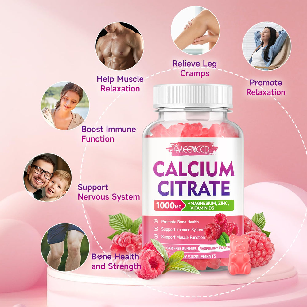 Supplement bottle label highlighting Vitamin D3 and calcium citrate