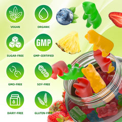 Assorted flavors for Calcium Citrate 1200mg Gummies with D3