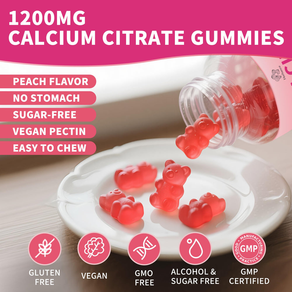 Two gummies shown to illustrate daily dosage