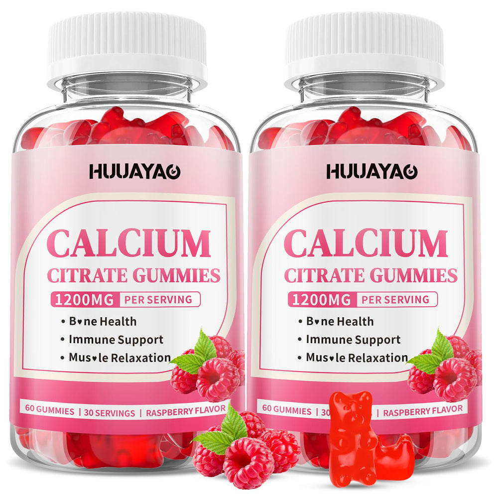 Calcium Citrate Gummies Raspberry Flavor 1200mg – 120 count bottle