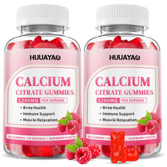 Calcium Citrate Gummies Raspberry Flavor 1200mg – 120 count bottle