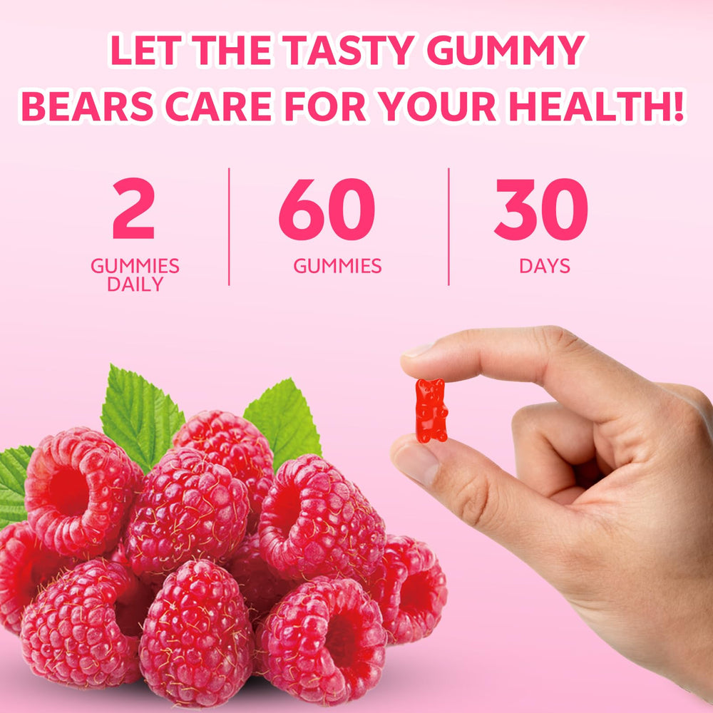 Finished product: Raspberry Calcium Citrate Gummies bottle and box