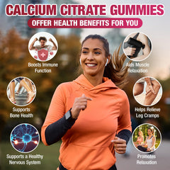 Ingredient list for Calcium Citrate Gummies 1200mg Raspberry