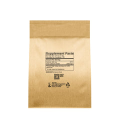 Calcium citrate powder 1 lb back label with nutrition information