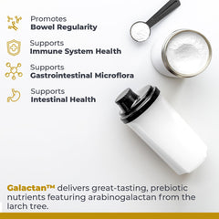 Calcium content details on Galactan product