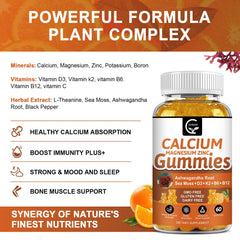 Calcium gummies for bone and teeth support