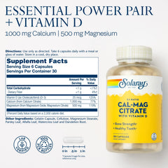 Vitamin D3 25 mcg included for mineral absorption