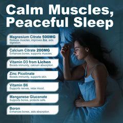 Calcium, magnesium, zinc, and vitamin D3 for bone support