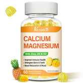 Calcium Magnesium Zinc Gummies bottle front view