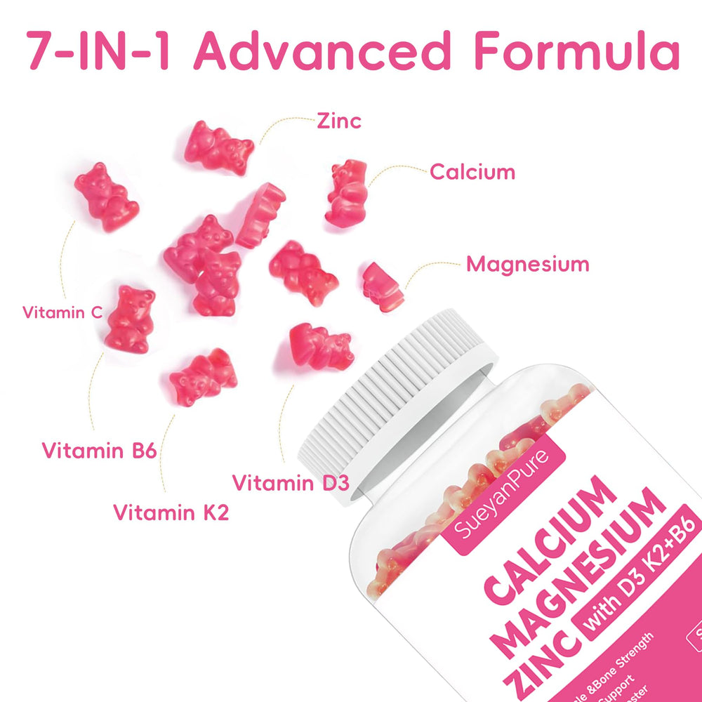 Nutritional facts for Calcium Magnesium Zinc Gummies