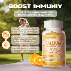 GMP-quality vegan supplement label with no sugar