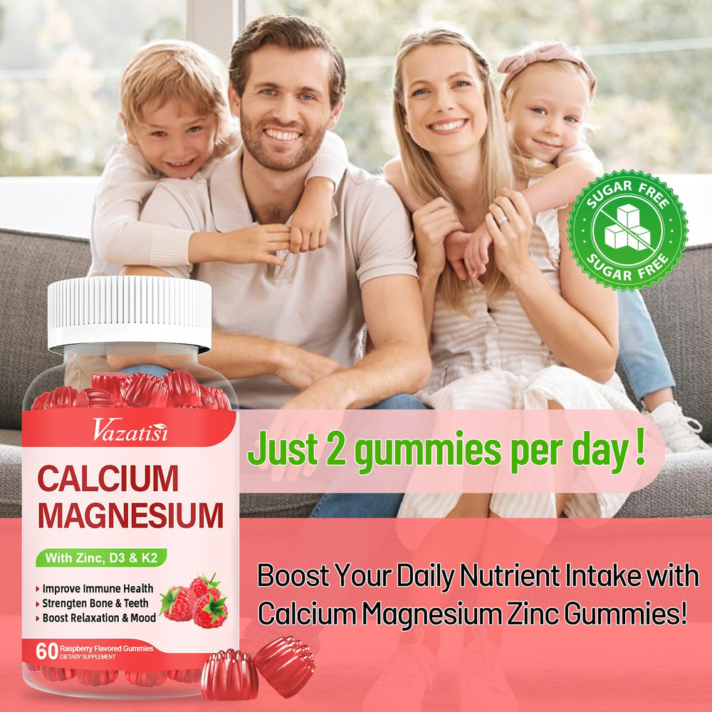 Label highlights vitamin D3 and vitamin K2 on Gummies