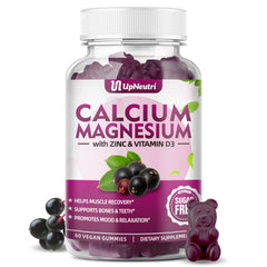 Calcium Magnesium Zinc Vitamin D3 gummies bottle label
