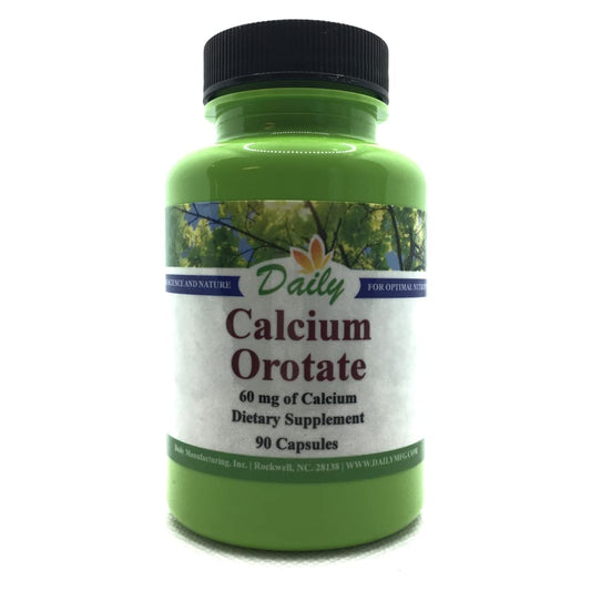 Calcium Orotate bottle – 90 vegetarian capsules