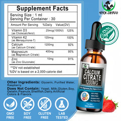Vegan, gluten-free calcium supplement packaging