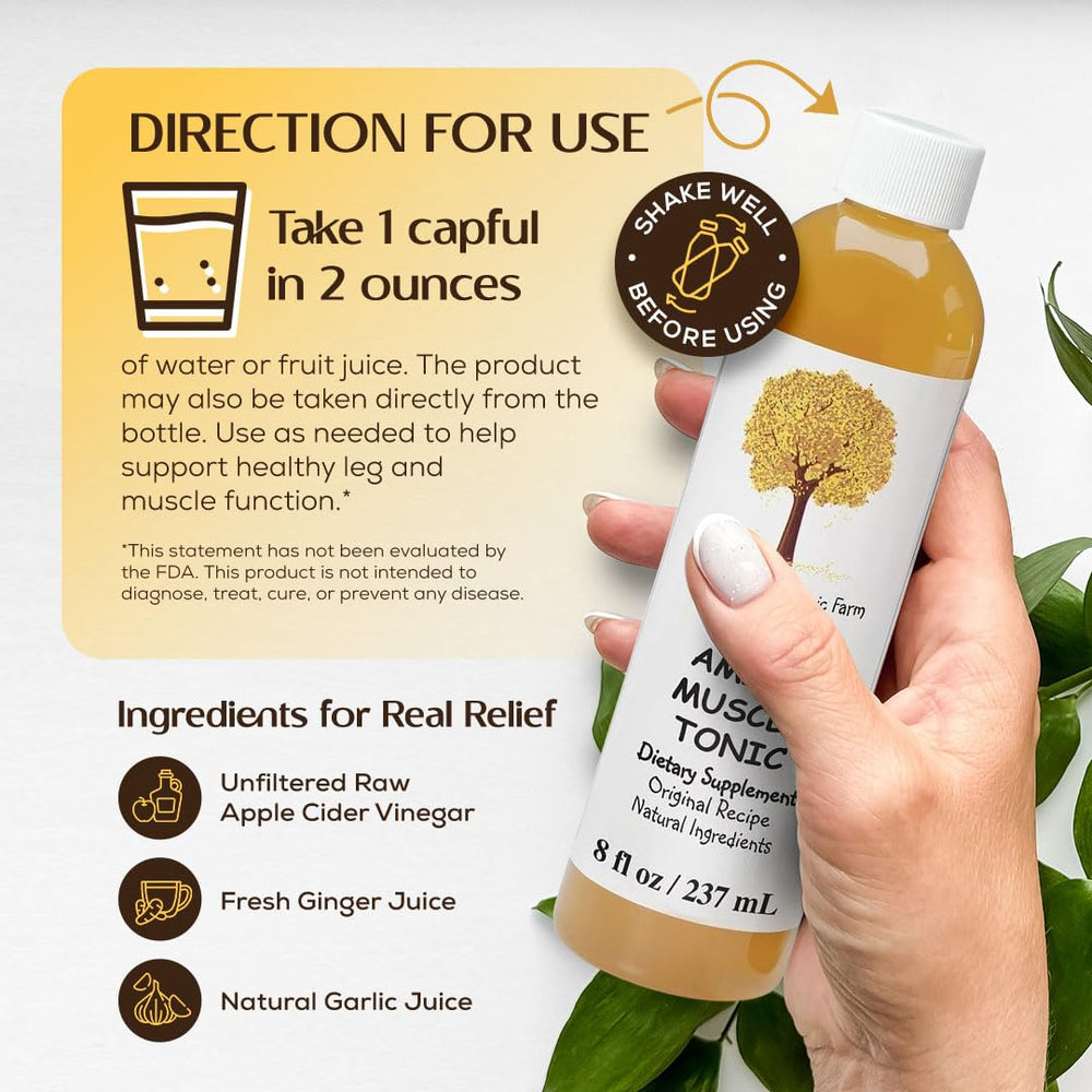 Caleb Treeze Muscle Tonic travel-friendly packaging for on-the-go relief.