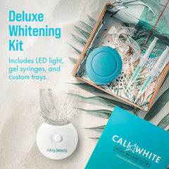 LED light assembly for teeth whitening included in Cali White kit